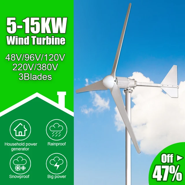 Vertikale Windturbine 5kw 10kw 20kw 12v-220v