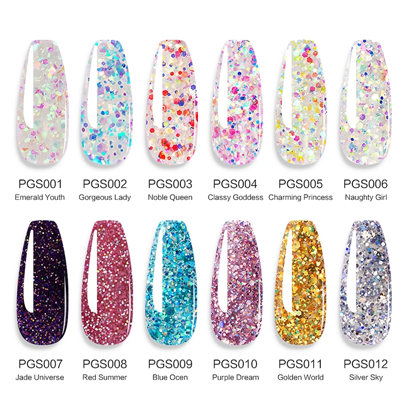 Limegirl Poly Extention Gel Set Nail Art French Nail Art Clear Camouflage Color Nail Tip Form Crystal Polygels Brush Nail Gel 3