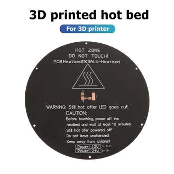 

3D Printer Hot Plate for Delta Rostock 3mm Thick Round Aluminum Heated Bed