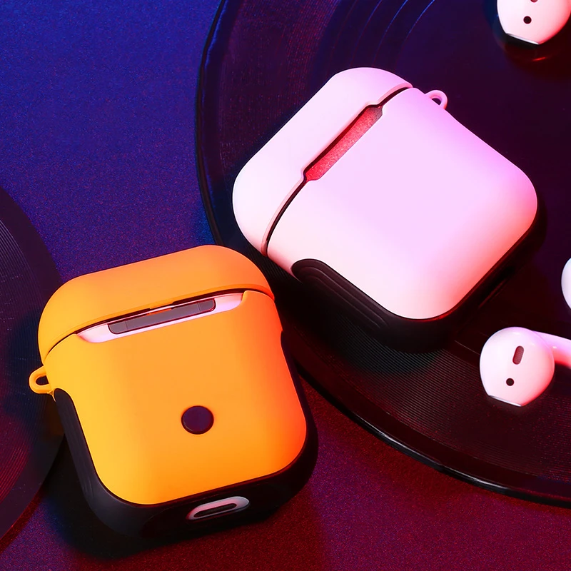 Чехол для наушников, чехол для Apple Air pods, кожаный чехол, зарядное устройство, настоящие беспроводные наушники Bluetooth, аксессуары