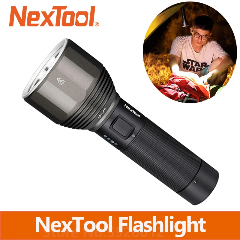Фонафонарь NexTool перезаряжаемый водонепроницаемый светодиодный 380 лм м 5 режимов