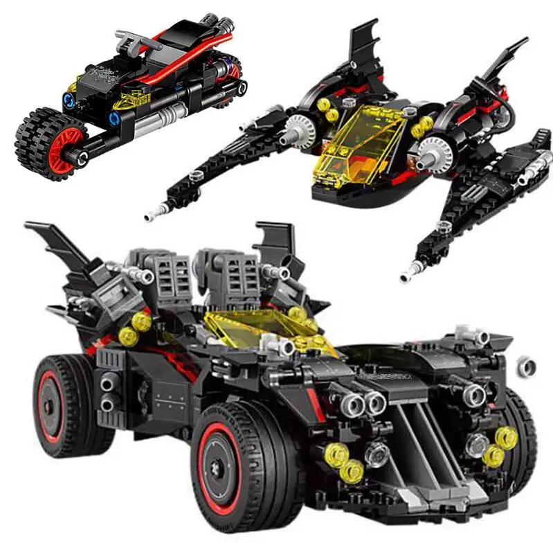 

Compatible lepining Marvel Super Heroes Batman Movie Ultimate Batmobile 07077 07111 App-controlled Set Kids 70917 Building