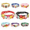 Small Dog Collar Leash Pet Cat Leather Flowers Neck Strap Leads Rope for Middle Perro Chihuahua Kawaii Fashion High Quality