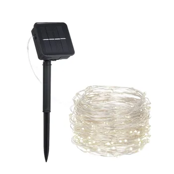 

2/5/10/15/20M LED Solar Powered Energy String Light Cool White For Decor LED String Light String Fairy Lights