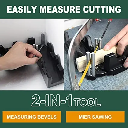 2-in-1 Mitre Measuring Cutting Tool 85 To 180 Degree Angle Clamp Measuring/Sawing Precise Bevels Cutting Tool For Carpenter Aids