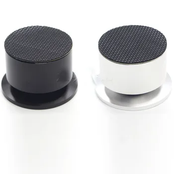 

4PCS Aluminium Black & silver Shockproof Spike+Pad Isolation Stand HiFi Amplifiers (Black)