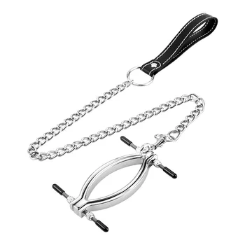 BDSM Pussy Labia Spreader/Clamps/Clip Bondage,Open Vaginal Lips Holder,Clitoris Teasing Sex Toys For Couples 5