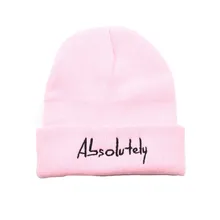 Модные теплые однотонные шапки унисекс на осень и зиму, вязаная шерстяная шапка, розовая Лыжная шапка с помпонами, шапка, Повседневная Уличная шапка