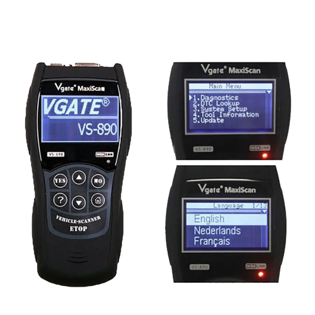 Универсальный Авто Vgate VS890 считыватель кодов проверка двигателя OBD2 диагностический сканер EOBD автомобильный диагностический инструмент сканер автомобильные аксессуары