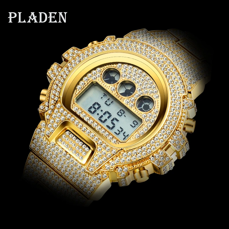 Прямая поставка 2020 оригинальные PLADEN цифровые Gshock часы для мужчин светящиеся