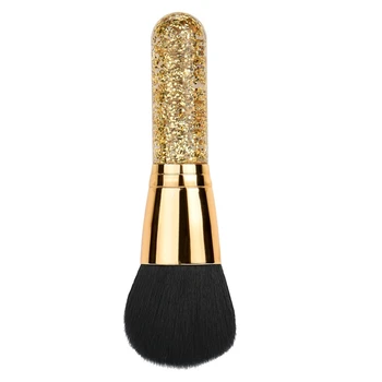 

Love Beauty Female 1Pc Large Gold Sequins Beauty Cosmetic Makeup Powder Foundation Brush