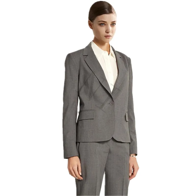 Jacke Pants Frauen Anzuge Mitte Grau Einreiher Weibliche Buro Uniform Abend Hochzeit Formalen Damen Hosenanzug Lady Trouser Suit Trouser Suitformal Ladies Suits Aliexpress