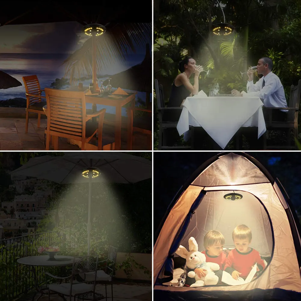 Amir 24 4 Led Patio Umbrella Pole Light Outdoor Cordless Light Garden Portable Camping Tent Umbrella Lamp Emergency Lights Aliexpress