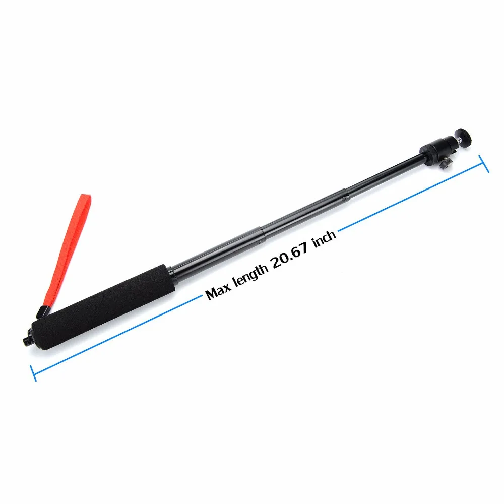 Handheld Extendable Monopod телескопический шест палка для селфи для экшн-камеры Gopro Hero 7/6/5/4/3+/3/2/1 спортивной экшн-камеры Xiaomi Yi SJCAM SJ4000 SJ5000 SJ7000