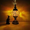 Turkish mosaic table Lamp vintage art deco Handcrafted lamparas de mesa mosaic Glass romantic bed light lamparas con mosaicos 2