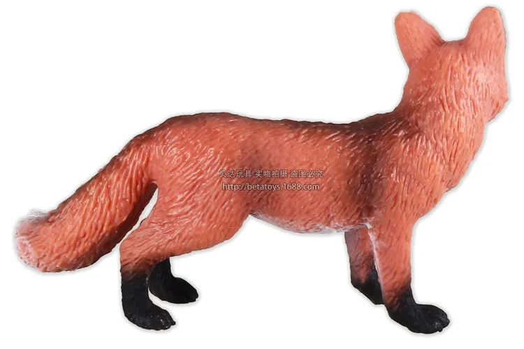 Бутик с изображением лисенка, модель игрушка mu fire Fox диких животных модель игрушки Гараж Комплект Модель
