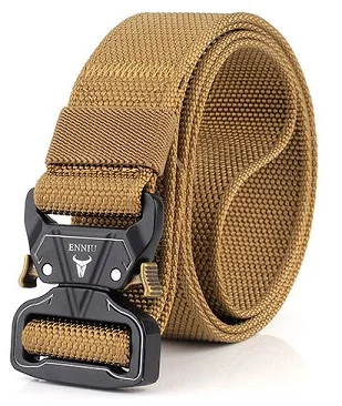 Photo Color Military Tactical Quick Metal Buckle Belt 1000D Oxford Wear Resistant Outdoor Fighting Molle Nylon Versatile Belt 5 colors - Color: Photo Color