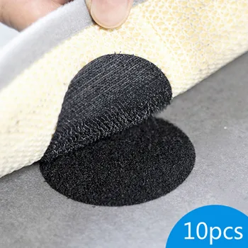 

10pcs Sofa Fixer Anti-slip Artifact Sheet Anti-running Leather Cloth Needle-Free Adhesive Anti-moving Invisible Buckle Sticker