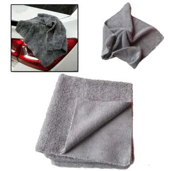 

1pc 40*40cm Large Gray Microfiber Cleaning Tool Car Detailing Soft Cloths Car Maintenance Rag Wash Towel