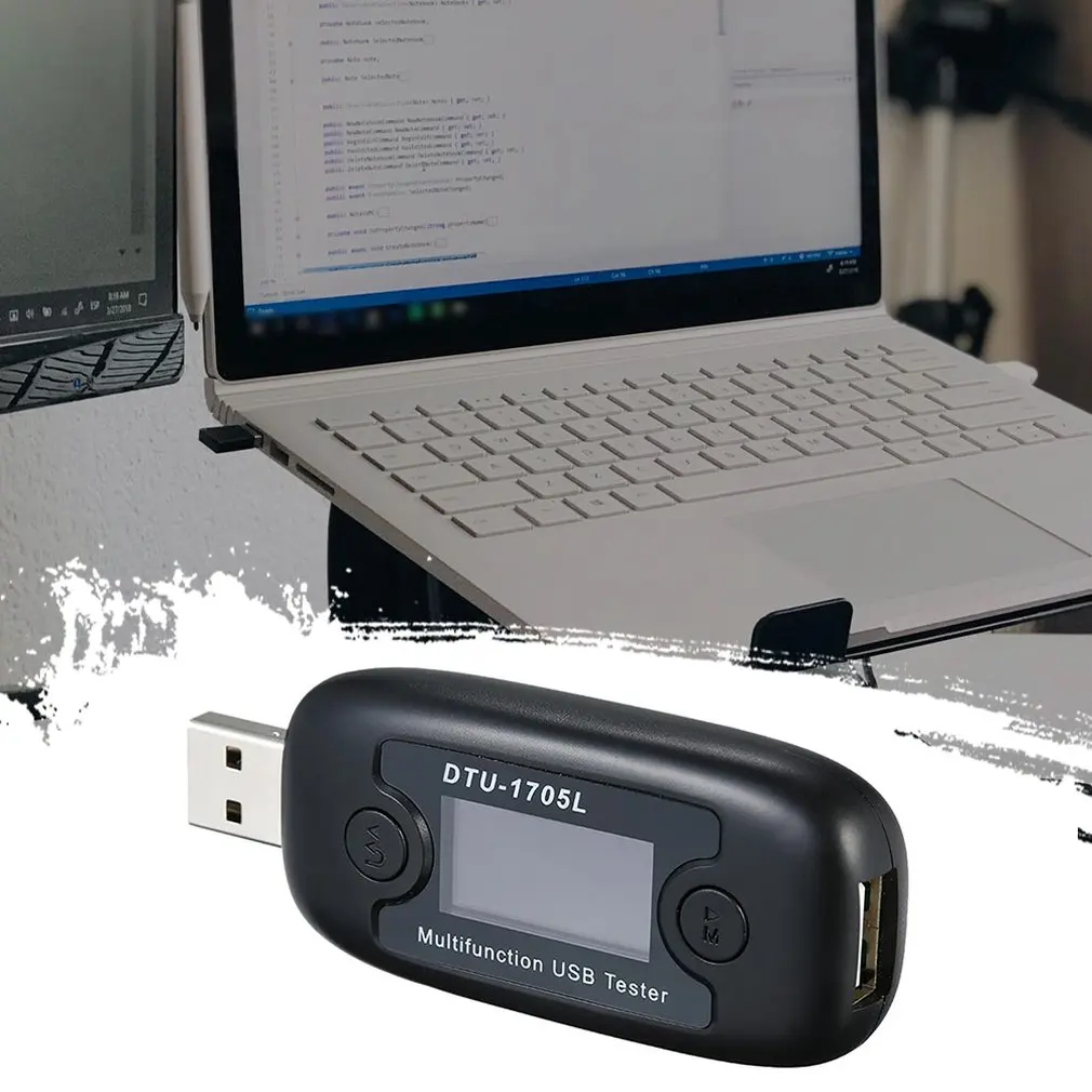 Быстрая зарядка USB ЖК-дисплей тестер напряжения тока измеритель мощности вольтметр тип-c измерители электрической мощности