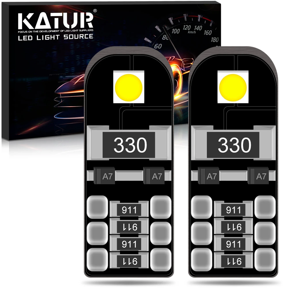 Katur 2 шт. T10 W5W 194 3030 SMD светодиодные лампы маленького размера высокая мощность для
