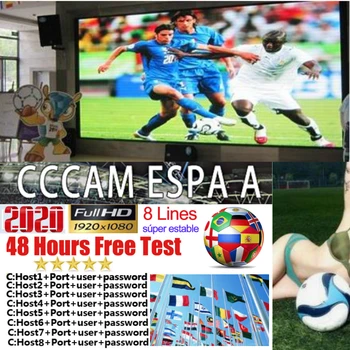 

Cccam espa a match TV 1 year stable 8 Line server HD cline ccam espa a Europe Portugal Poland Italia satellite receiver