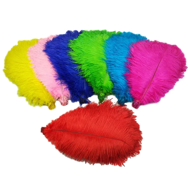 

35-40 CM High Quality Ostrich Feathers For Crafts Hotel Party Wedding Decoration Plumes White Black Feather Ostrich Pluma