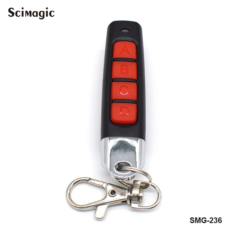 236red 433.92MHz Remote Control Garage Door Opener key Duplicator Clone Cloning Code key chain for barrier for Gate control 433MHz - Цвет: 236red