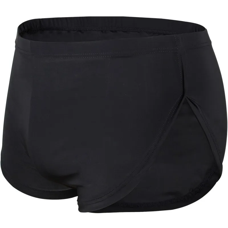 Мужские трусы боксеры ropa interior hombre нижнее белье для мужчин cueca masculina ice silk U pouch calzoncillo hombre boxer para hombre - Цвет: Черный