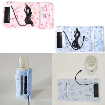 

Visual USB Portable Milk Warmer Travel Baby Bottle Cover Heating Blanket Insulating Thermostat Warming Case