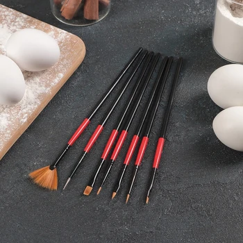 

Set of pastry brushes for decorating "Ruby", 7 pcs