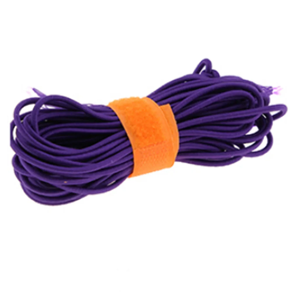 1 рулон 10 метров цветная Высококачественная круглая эластичная повязка круглая эластичная канатная Резиновая лента эластичная линия DIY Швейные аксессуары - Цвет: Dark purple