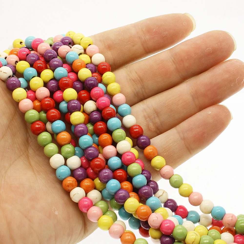 70 шт/бар натуральный камень модные бусы полудрагоценные камни цветные бусины