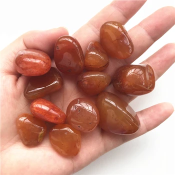

100g Natural Tumbled Red Carnelian Crystal Gravel Agate Healing Decoration Natural Quartz Crystals 20-30mm