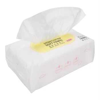 

Makeup Remover Pads 100pcs Non Woven Fabric Disposable Face Towel Face Makeup Removal Towel (Yellow) Cleansing Wipes