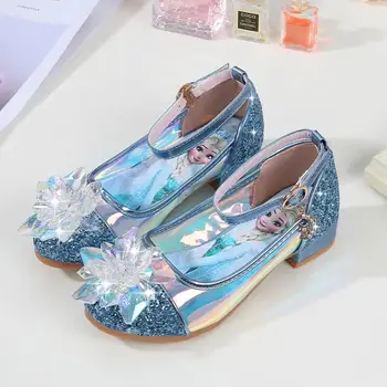 

Kids Princess Crystal Sandals Girls Casual Shoes Sandals Butterfly Children Shoes Girls Bowtie Sofia Party Dance shoes 26-36