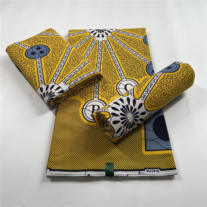 2021 New Hot Sale African Wax Fabric Cotton Material Nigerian Ankara Block Prints Batik Dutch High Quality Sewing Cloth VL-51