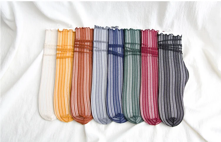 

Sexy Lace Mesh Fishnet Socks Mixed Fiber Transparent Stretch Elasticity Ankle Net Yarn Thin Women Cool Socks