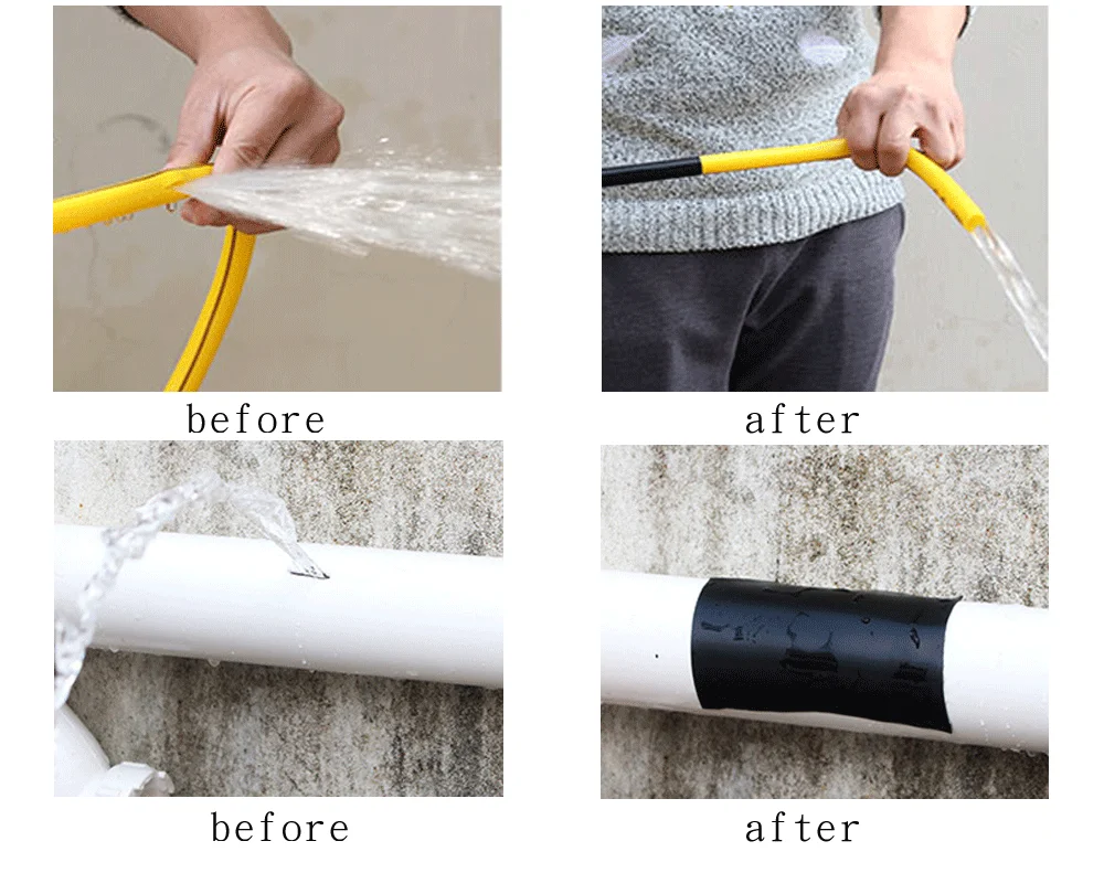 1.5M Super Strong Waterproof Stop Leaks Seal Repair Tape Performance Self Fiber Fix Tape Fiber Fix Adhesive Tape