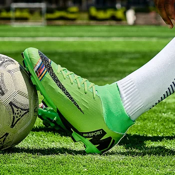 

Men's soccer shoes non-slip spikes TF nails sports shoes soft indoor turf five-a-side football shoes men Zapatos De Futbol