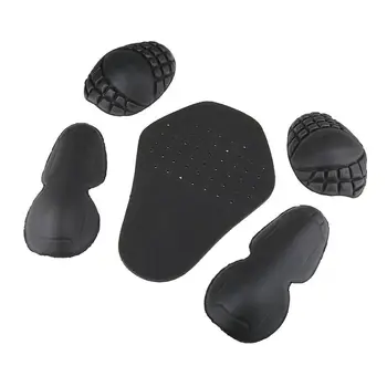 

New Arrival High Quality 5pc/Set Motorcycle Jacket Lining Protectors Pad Shoulders Elbow Back Armor Black