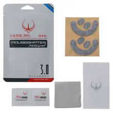 2 jogos/pacote jogos de linha direta originais nível competição mouse pés patins de mouse gildes para steelseries rival 3 mouse