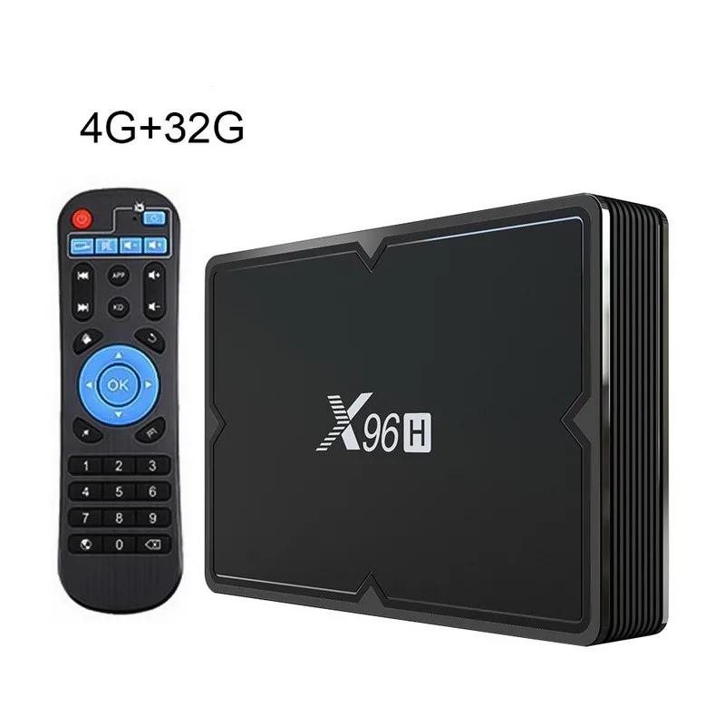 4G 32G X96h ТВ приставка Мини Android 9,0 Смарт ТВ приставка 4 Гб ОЗУ 64 Гб четырехъядерный двойной Wifi магазин 6K ТВ приставка - Цвет: 4G 32G