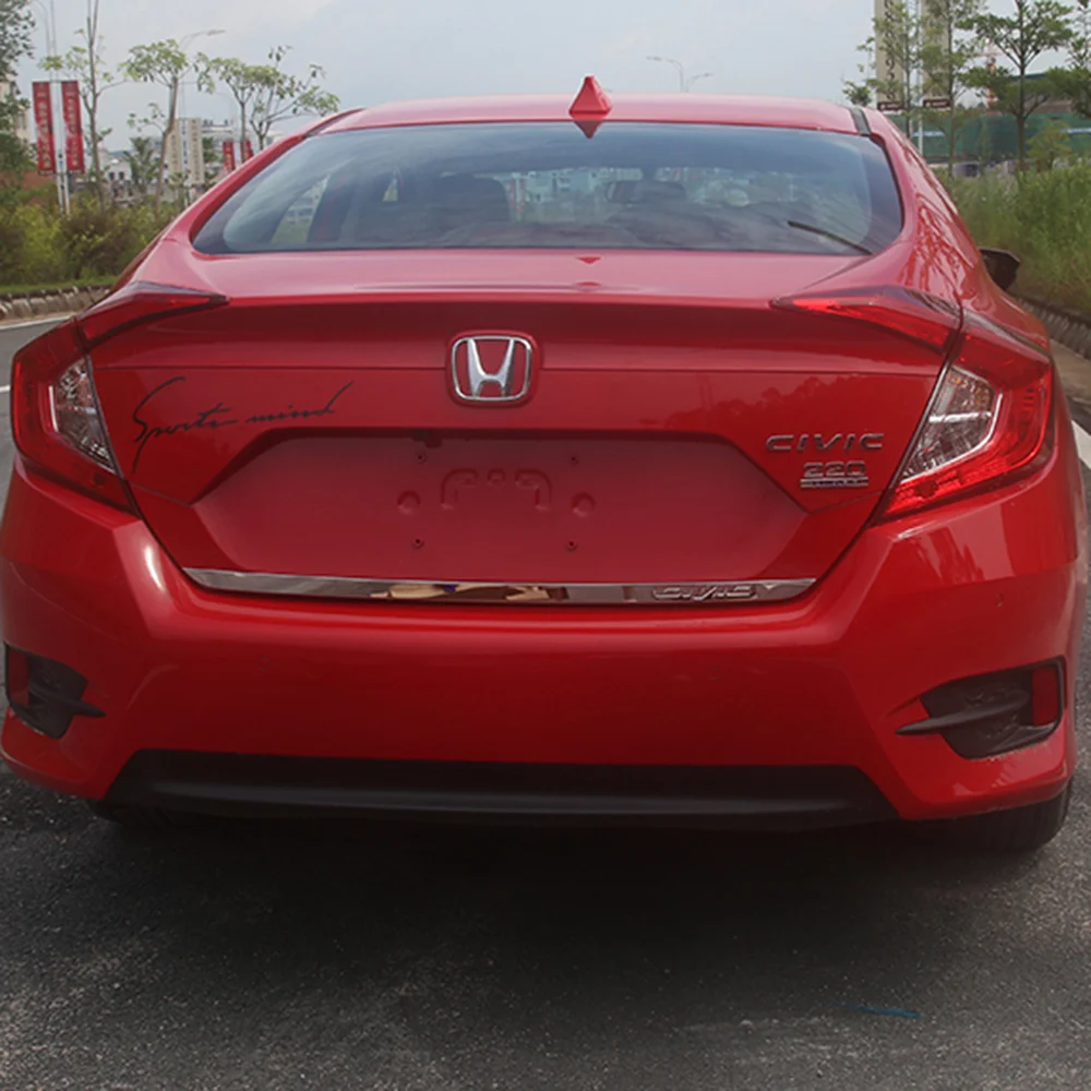 Автомобильный Стайлинг задний люк нижний багажник линии молдинги для Honda Civic аксессуары