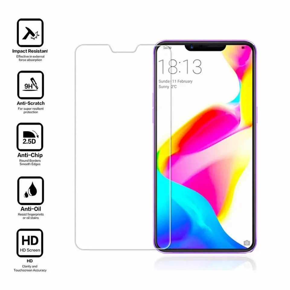 2pcs Tempered glass screen protector for OPPO R15X/RX17 Pro/Neo/R17/R15/Pro/R11S/R11/R9S/Plus/A37 guard free shipping | Мобильные
