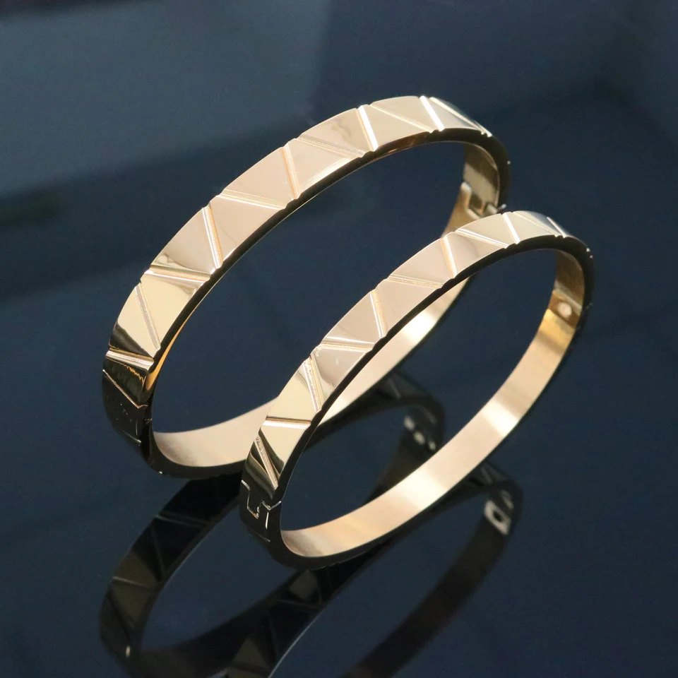 Stainless Steel Cuff Bracelets Bangles For Women And Men Gold Color Simple Punk Bracelet Fashion Jewelry stainless steel bracelet