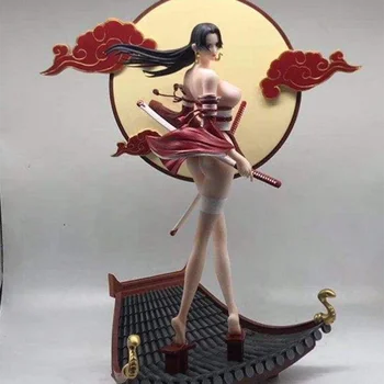 

30cm Anime ONE PIECE Boa Hancock Japanese Style Roof and Platform Action Figure PVC Collection Model Dolls Toys for Gifts