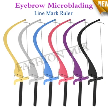 

Reusable Semi Permanent Eyebrow Ruler Line Mark Ruler Eye Brow Measure Guide Microblading Stencil Ruler Tool for Makeup Shaping