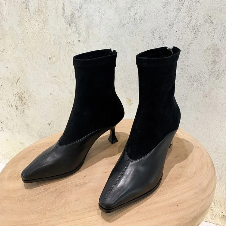 

BELLECOM 2019 Autumn and Winter New Style Shoes with Slim and Spiked Heads