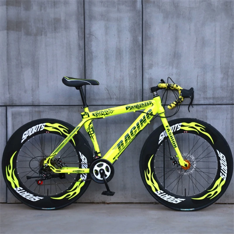 Bicicleta de carretera de 21 velocidades para hombre y de carreras con de disco de 26 pulgadas, para adultos y estudiantes - AliExpress Deportes y entretenimiento